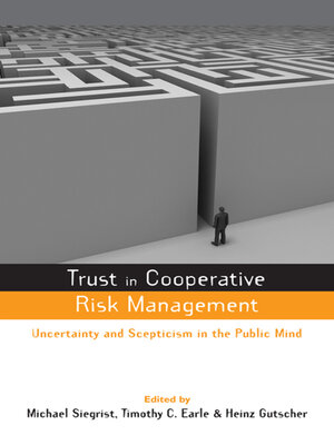 cover image of Trust in Risk Management